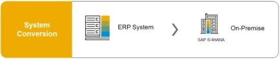 Erkl&auml;rung zu einer System Conversion von einem ERP System in SAP S/4HANA On-Premise