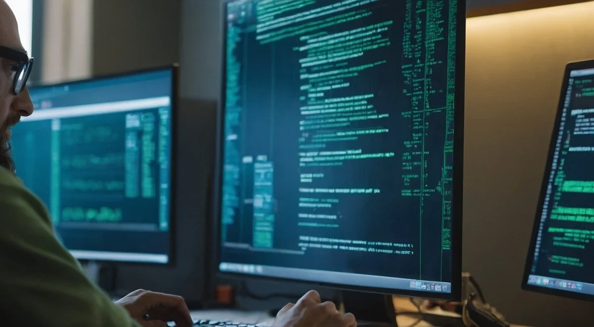 &Uuml;ber-die-Schulter-Blick eines Programmierers bei der Entwicklung | SPIRIT/21